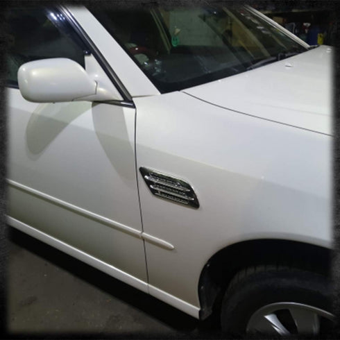 Chrome Decorative Side Ventilation Scoop(Pack of 2)